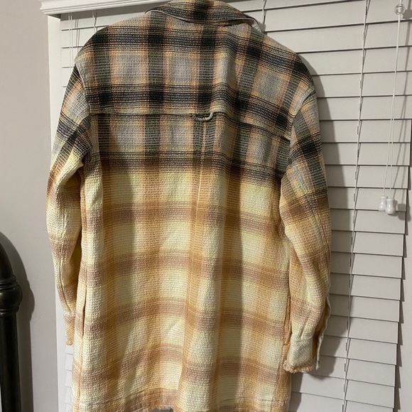 Free People Annelli Plaid Oversized Shacket - Picture 3 of 4
